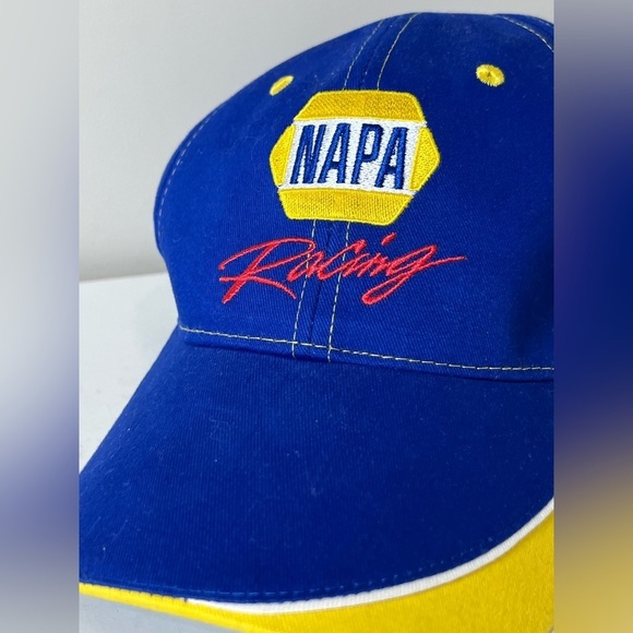 Brand New Old Stock NAPA Racing Blue and Yellow Cap NASCAR Racing Hat - Picture 4 of 7